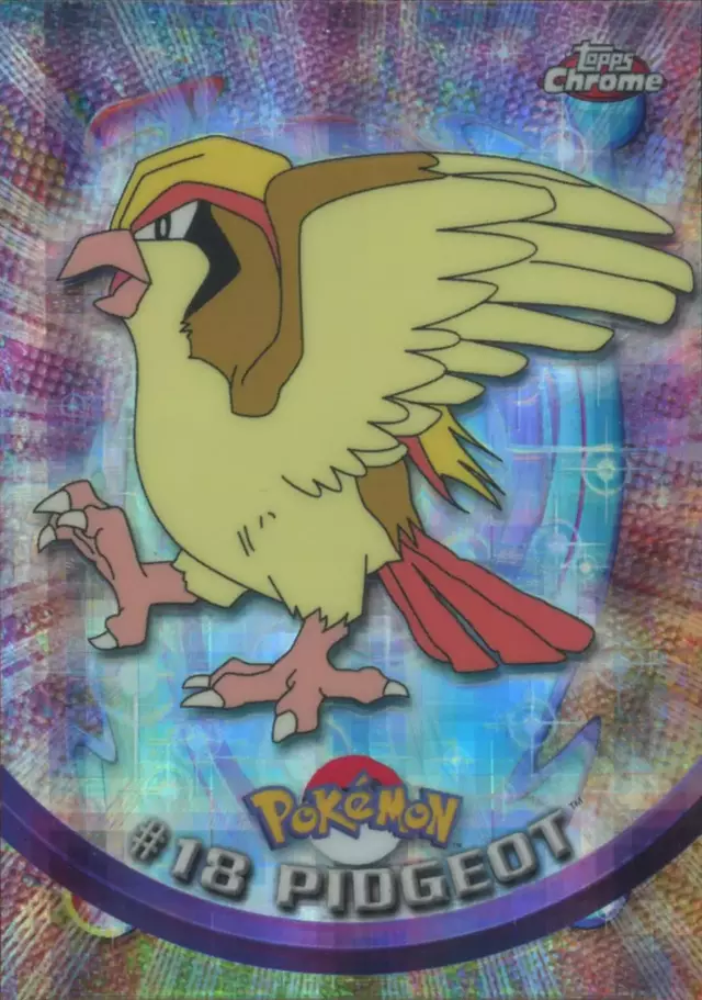 Pidgeot [Tekno] - Pokemon 2000 Topps Chrome #18