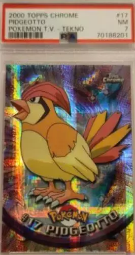 Pidgeotto [Tekno] - Pokemon 2000 Topps Chrome #17