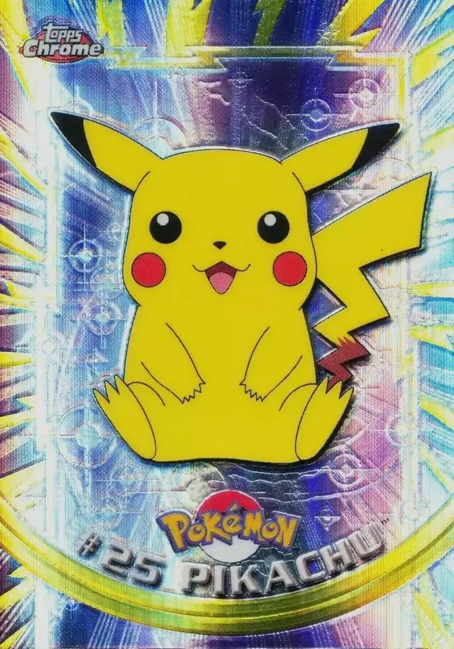 Pikachu [Spectra] - Pokemon 2000 Topps Chrome #25