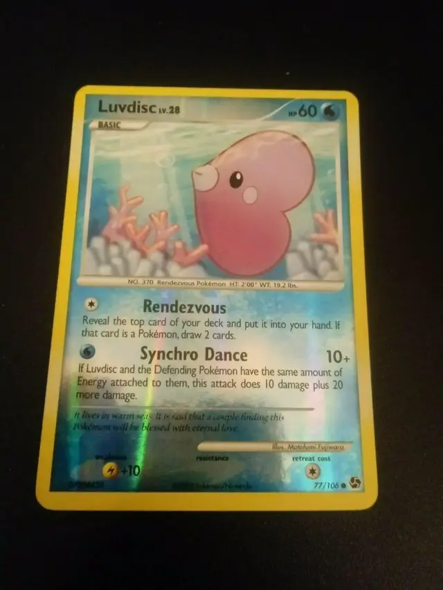 Luvdisc [Reverse Holo] - Pokemon Great Encounters #77