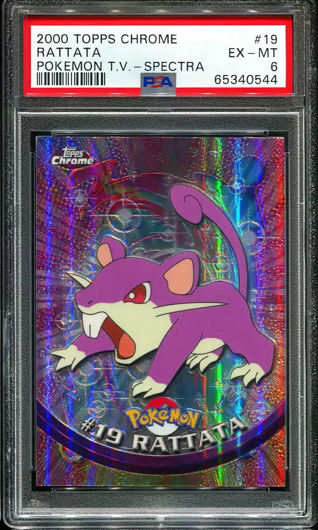 Rattata [Spectra] - Pokemon 2000 Topps Chrome #19