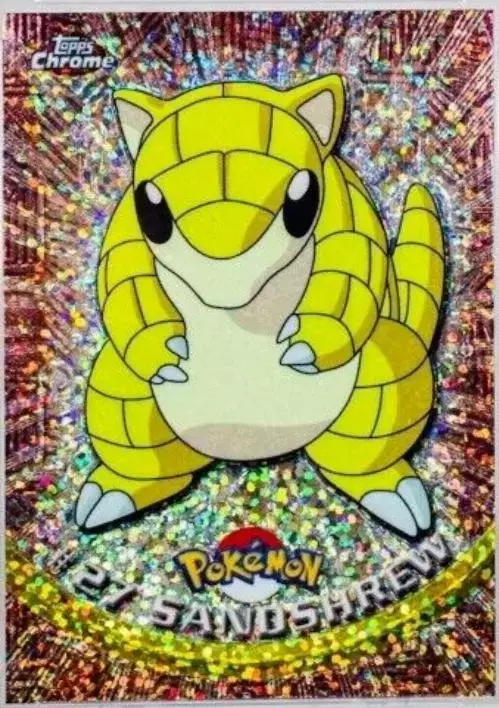 Sandshrew [Sparkle] - Pokemon 2000 Topps Chrome #27