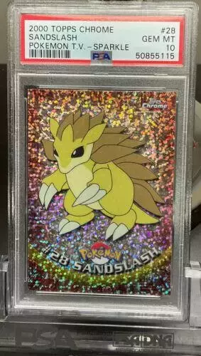 Sandslash [Sparkle] - Pokemon 2000 Topps Chrome #28