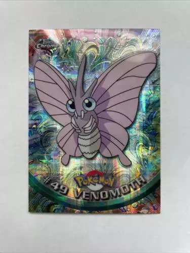 Venomoth [Tekno] - Pokemon 2000 Topps Chrome #49