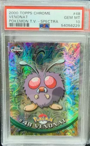Venonat [Spectra] - Pokemon 2000 Topps Chrome #48