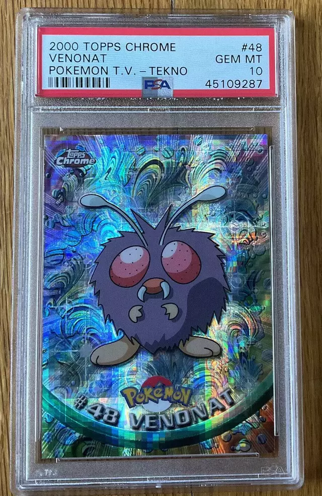 Venonat [Tekno] - Pokemon 2000 Topps Chrome #48