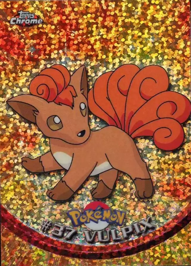 Vulpix [Sparkle] - Pokemon 2000 Topps Chrome #37