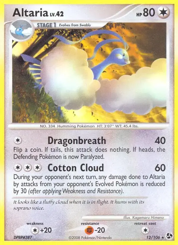Altaria - Pokemon Great Encounters #12