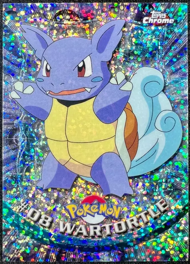 Wartortle [Sparkle] - Pokemon 2000 Topps Chrome #8