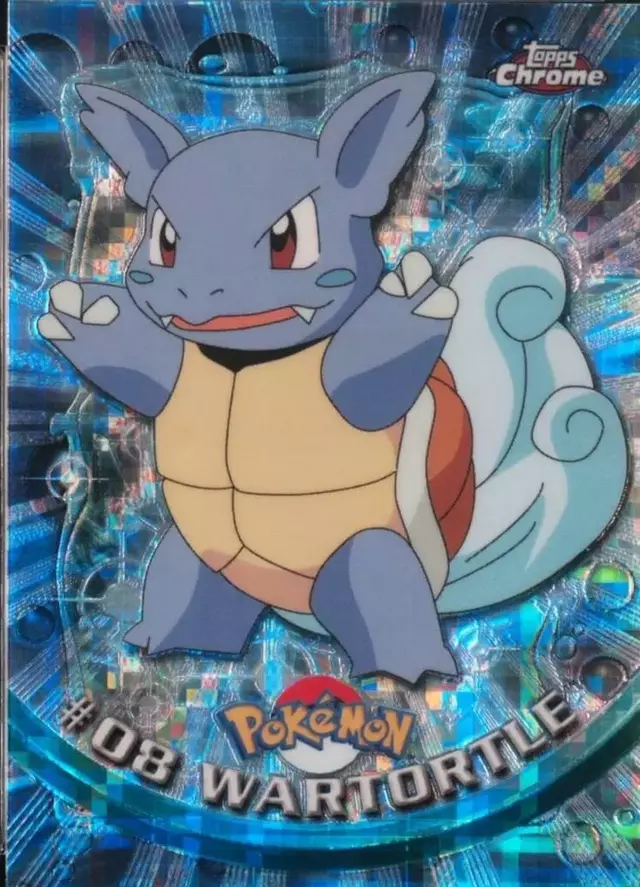 Wartortle [Tekno] - Pokemon 2000 Topps Chrome #8