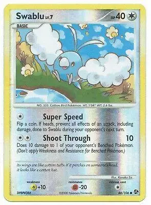Swablu [Reverse Holo] - Pokemon Great Encounters #86