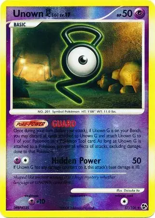 Unown G [Reverse Holo] - Pokemon Great Encounters #57