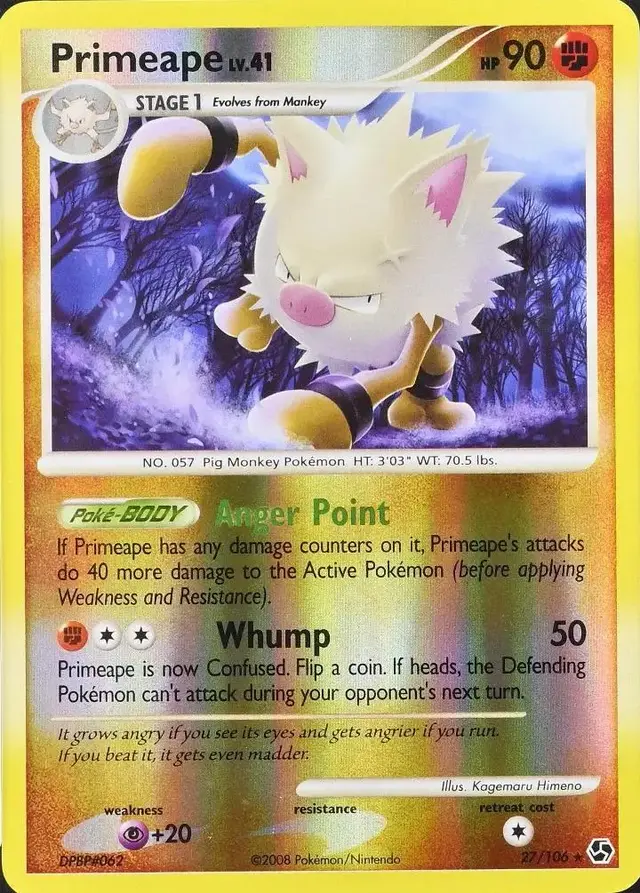 Primeape [Reverse Holo] - Pokemon Great Encounters #27