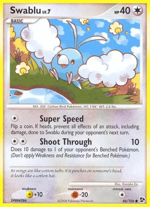 Swablu - Pokemon Great Encounters #86