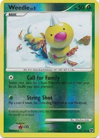 Weedle [Reverse Holo] - Pokemon Great Encounters #93
