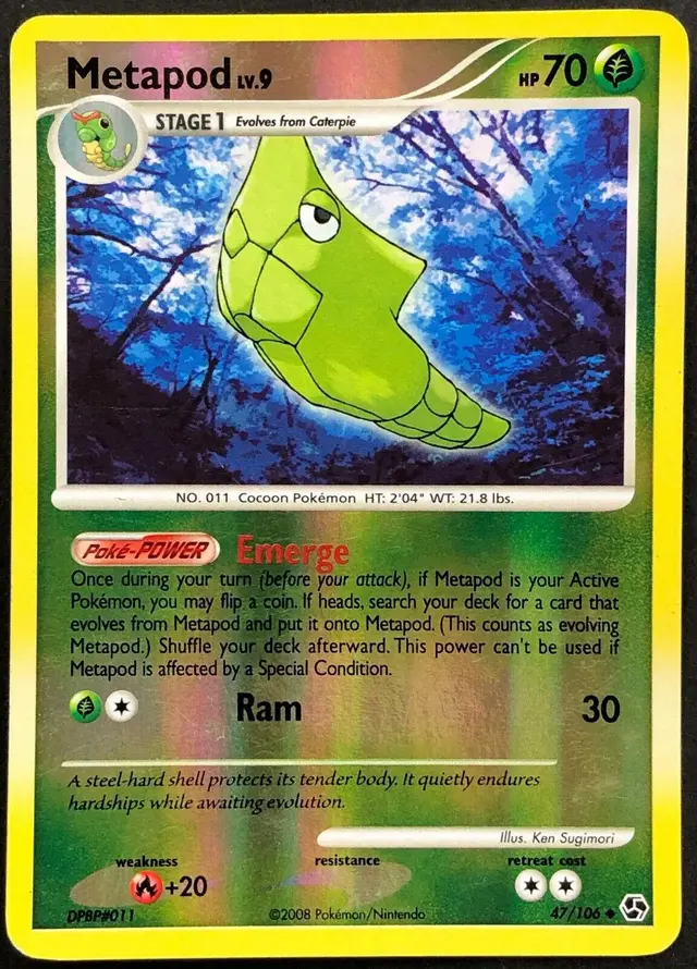 Metapod [Reverse Holo] - Pokemon Great Encounters #47
