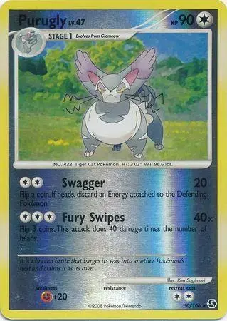 Purugly [Reverse Holo] - Pokemon Great Encounters #50