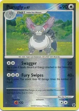 Purugly [Reverse Holo] - Pokemon Great Encounters