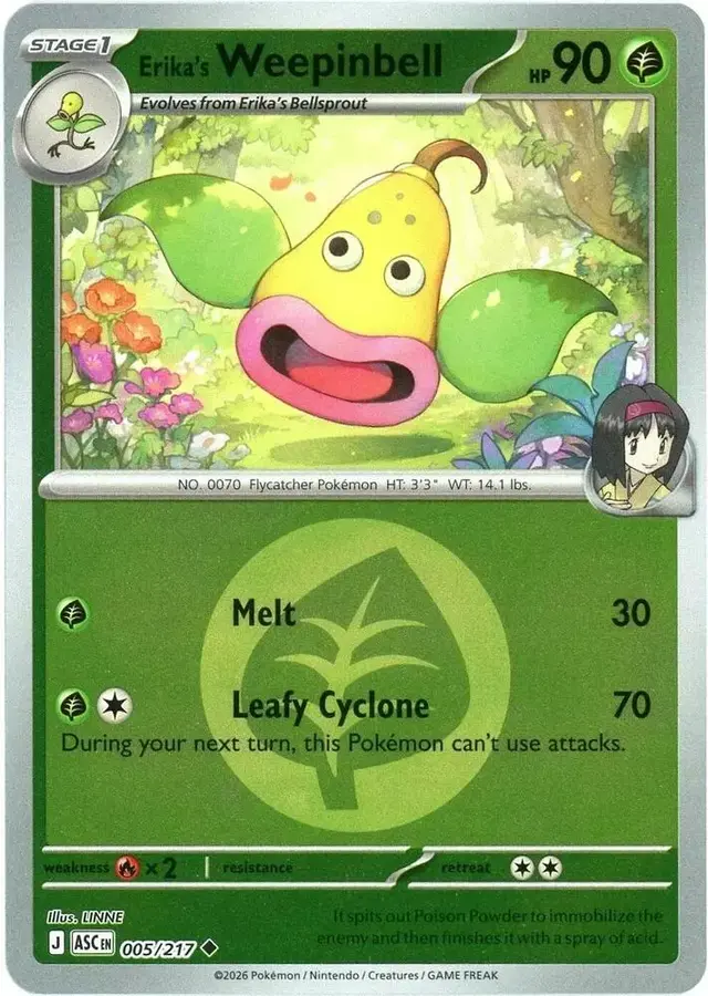 Erika's Weepinbell [Energy] - Pokemon Ascended Heroes #5