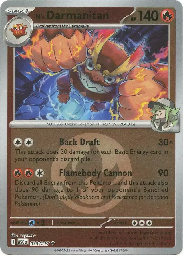 N's Darmanitan [Energy] - Pokemon Ascended Heroes #33