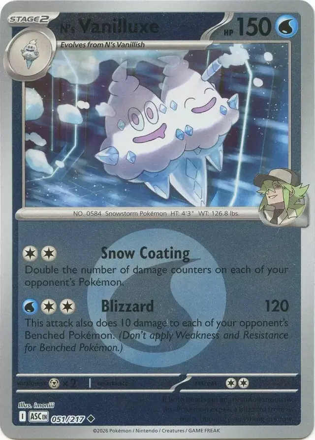 N's Vanilluxe [Energy] - Pokemon Ascended Heroes #51