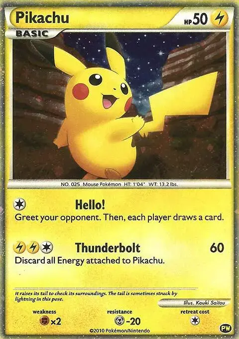 Pikachu [English] - Pokemon 2010 World Collection #PW 1