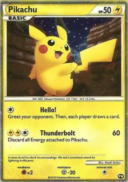 Pikachu [English] #PW 1 - Pokemon 2010 World Collection