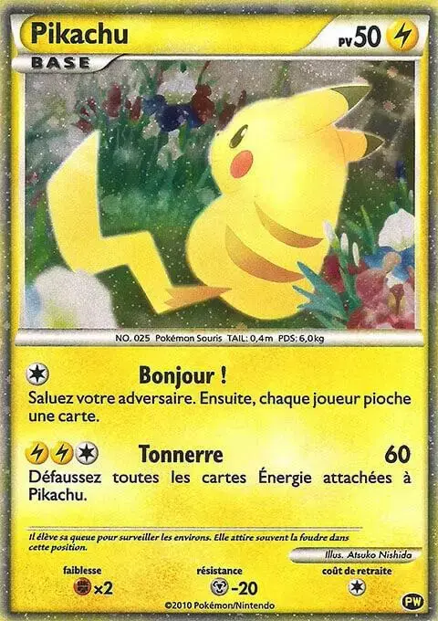 Pikachu [French] - Pokemon 2010 World Collection #PW 7