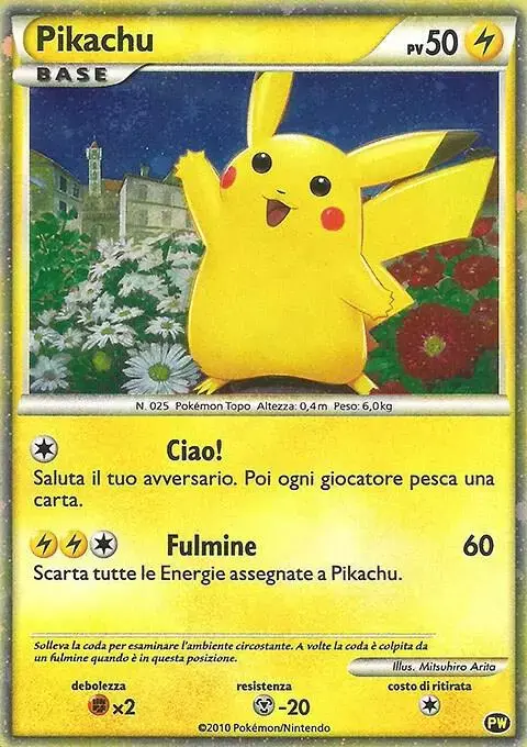 Pikachu [Italian] - Pokemon 2010 World Collection #PW 2