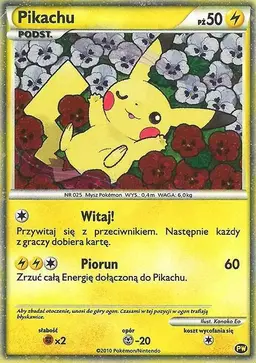 Pikachu [Polish] #PW #PW 8 - Pokemon 2010 World Collection