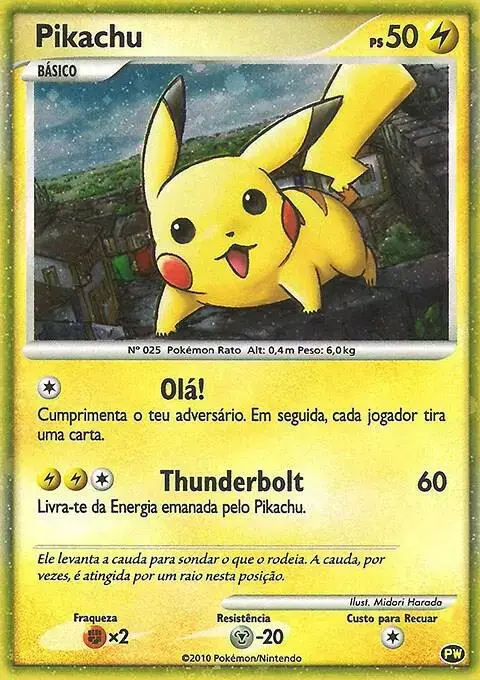 Pikachu [Portuguese] - Pokemon 2010 World Collection #PW 9