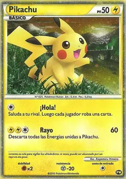Pikachu [Spanish] #PW 4 - Pokemon 2010 World Collection