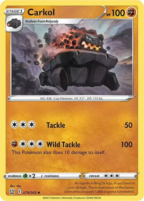 Carkol [Reverse Holo] - Pokemon Battle Styles #79