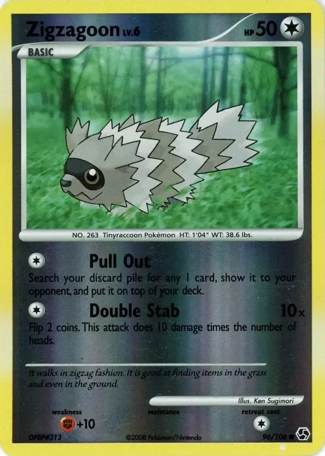 Zigzagoon [Reverse Holo] - Pokemon Great Encounters #96