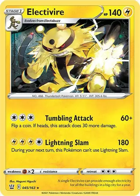 Electivire [Reverse Holo] - Pokemon Battle Styles #45