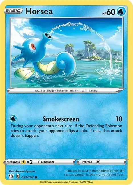 Horsea [Reverse Holo] - Pokemon Battle Styles #31