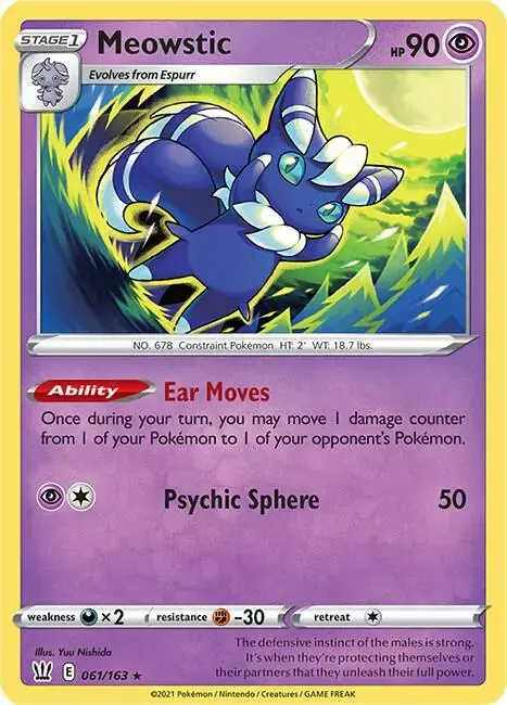 Meowstic [Reverse Holo] - Pokemon Battle Styles #61