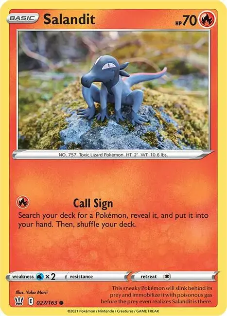 Salandit [Reverse Holo] - Pokemon Battle Styles #27