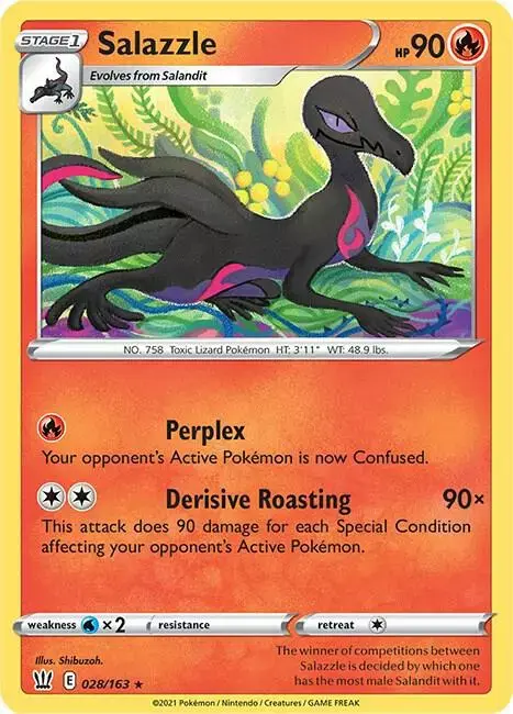 Salazzle [Reverse Holo] - Pokemon Battle Styles #28