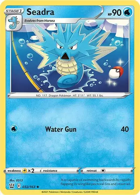 Seadra [Reverse Holo] - Pokemon Battle Styles #32