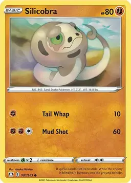 Silicobra [Reverse Holo] - Pokemon Battle Styles