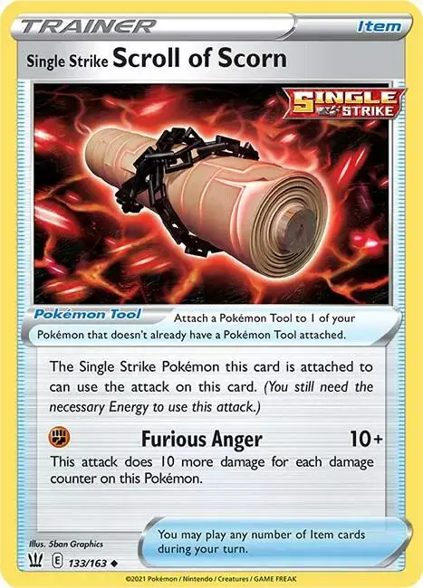 Single Strike Scroll of Scorn [Reverse Holo]