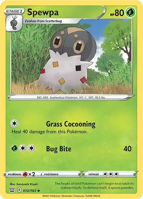 Spewpa [Reverse Holo] - Pokemon Battle Styles #12