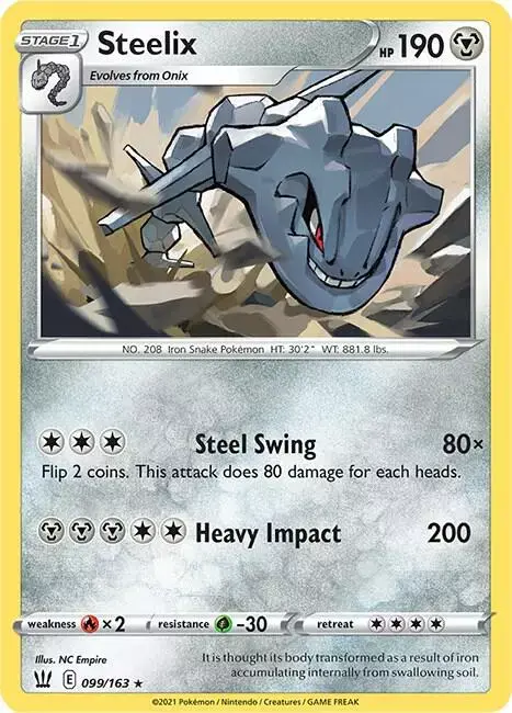 Steelix [Reverse Holo] - Pokemon Battle Styles #99