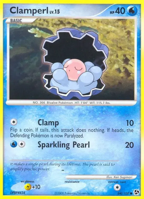 Clamperl - Pokemon Great Encounters #64