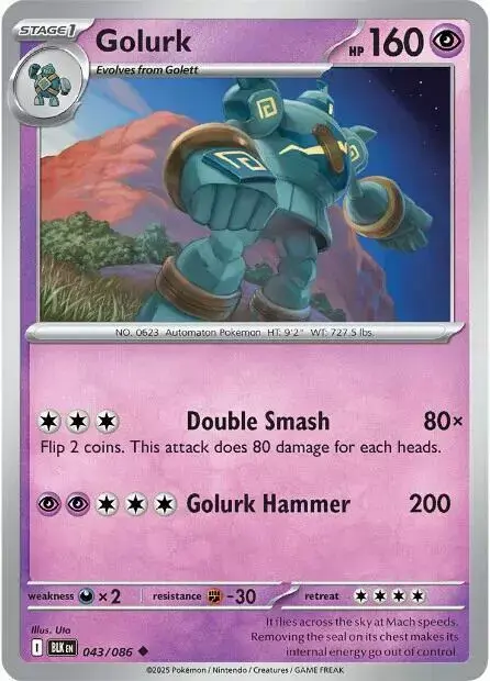 Golurk [Reverse] - Pokemon Black Bolt #43