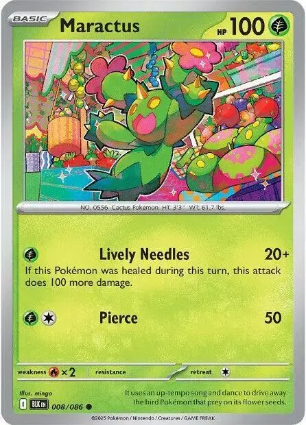 Maractus [Reverse] - Pokemon Black Bolt #8