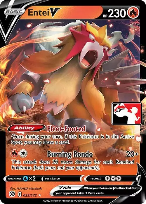 Entei V [Prize Pack] - Pokemon Prize Pack Series #22