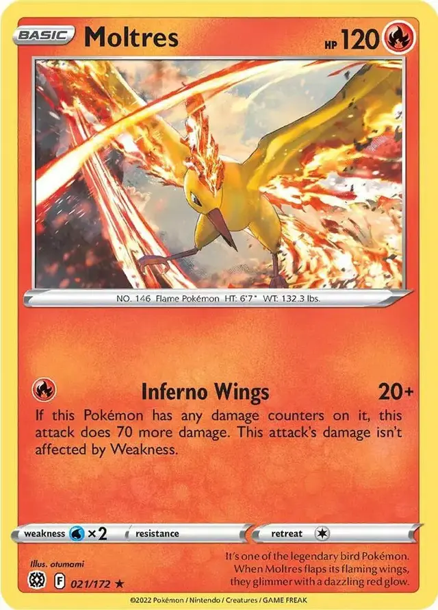Moltres [Reverse Holo] - Pokemon Brilliant Stars #21