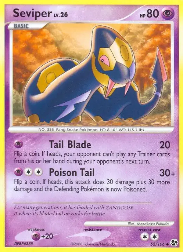 Seviper - Pokemon Great Encounters #52